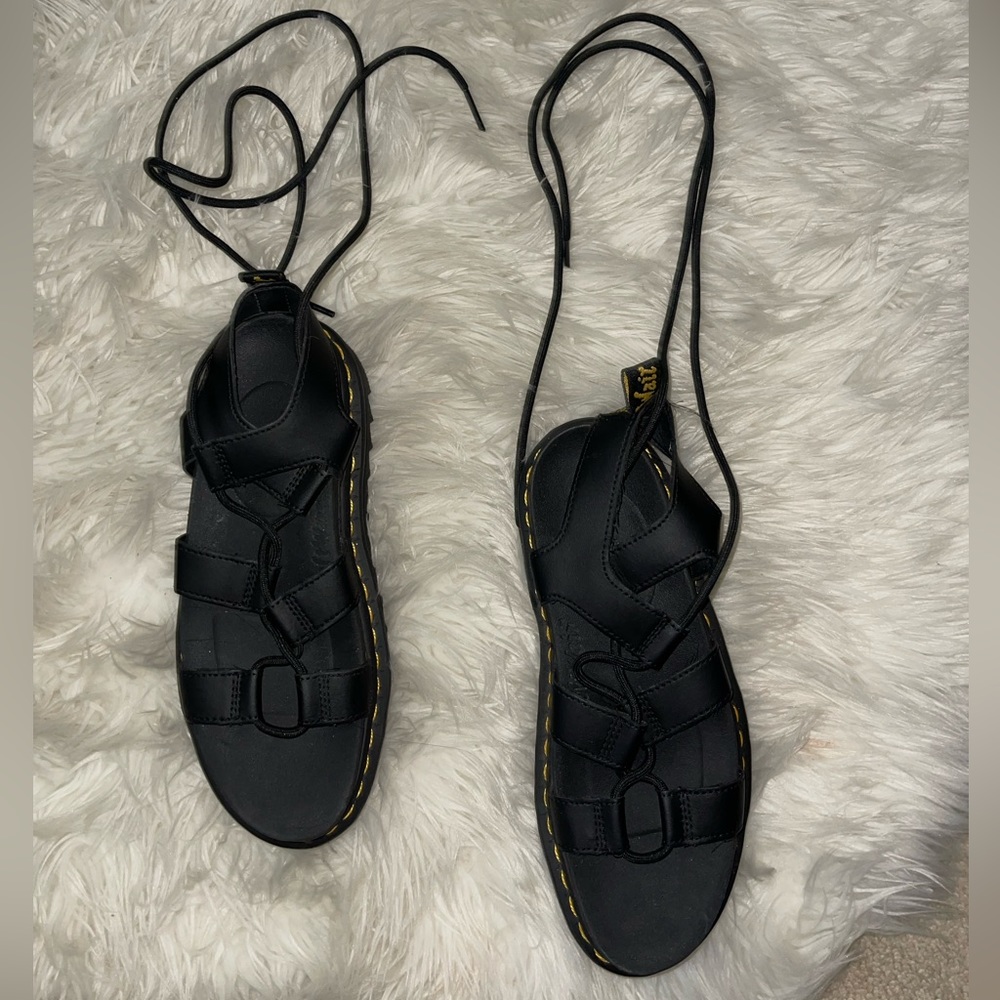Doc Marten Black Lace up Sandals